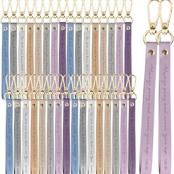 🌙 B70 - 3 Pack * keychains with bible quotes - Picture 1 of 4